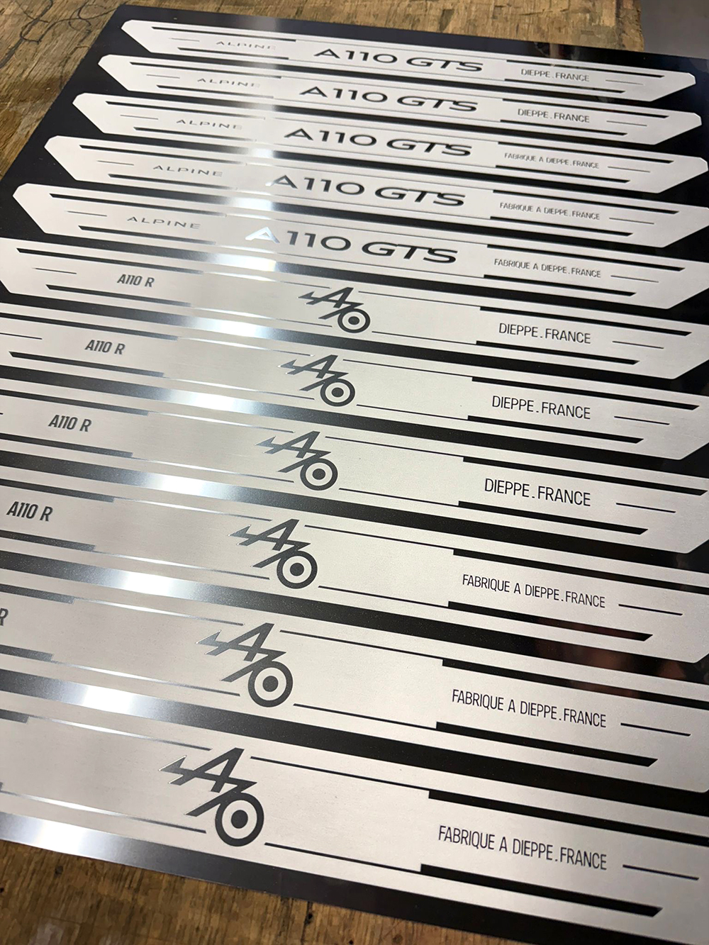 铝汽车装饰条蚀刻 