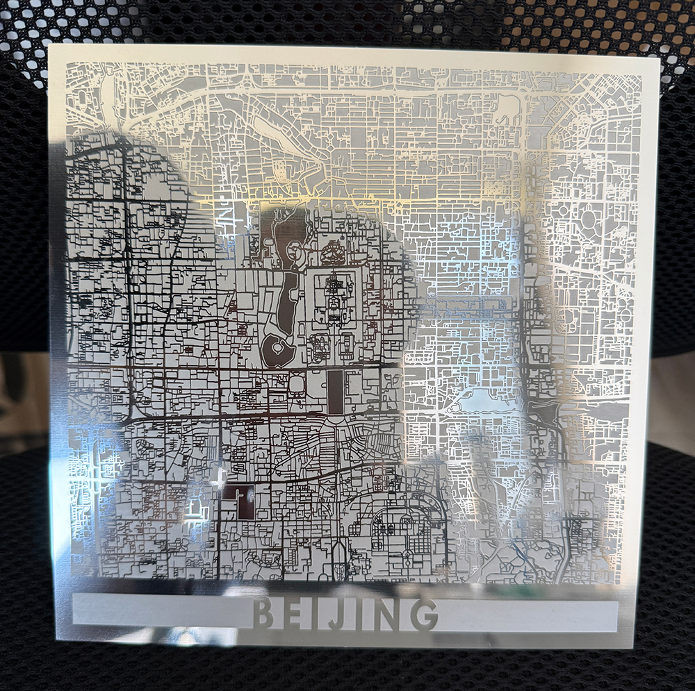 不锈钢蚀刻地图